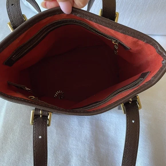 Authentic Louis Vuitton Damier Ebene Bucket Marais Shoulder Bag Purse Brown - Picture 4 of 16